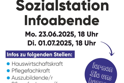 Arbeitgeber Sozialstation: Infoabende