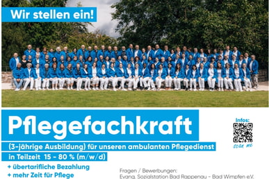 Pflegefachkraft in Teilzeit 15 - 80 % (m/w/d)