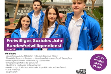 Freiwilliges Soziales Jahr (FSJ) / Bundesfreiwilligendienst