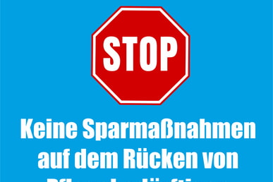 Sozialstation beteiligt sich an Protestaktion gegen geplante Pflegereform