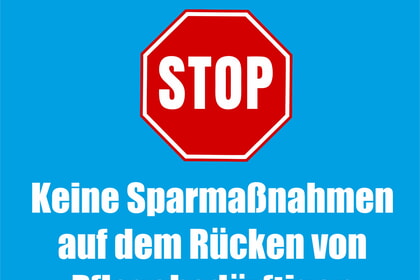 Sozialstation beteiligt sich an Protestaktion gegen geplante Pflegereform
